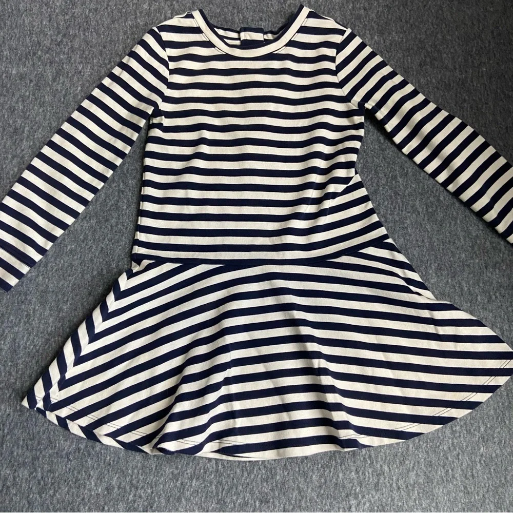GAP Kid's girl's Striped Navy and White Kids Dress